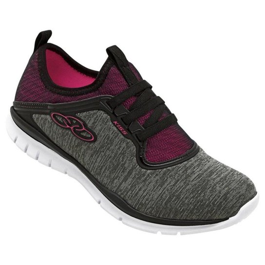 Tênis Olympikus Kiss Feminino - Chumbo+Rosa