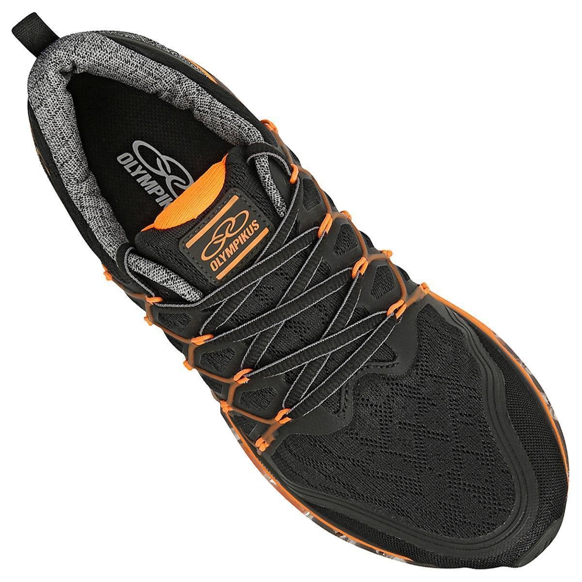 Tênis Olympikus Master Masculino Preto+Laranja Netshoes