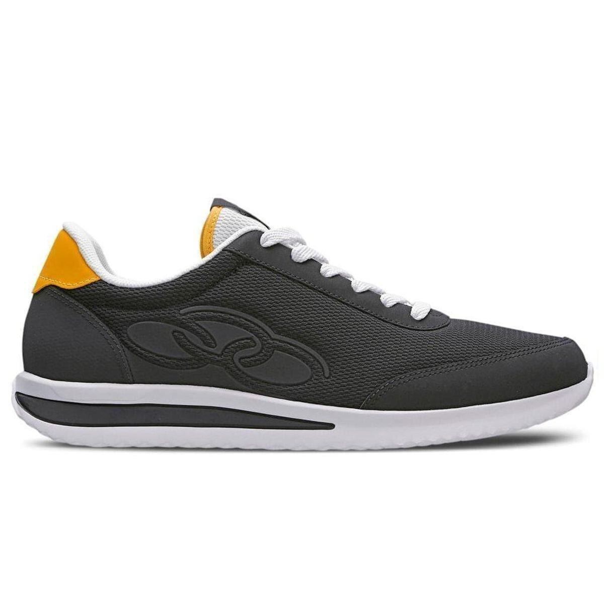 Tenis Olympikus Poseidon Masculino Preto Amarelo Menor preço em Tenis Olympikus Poseidon Masculino Preto Amarelo