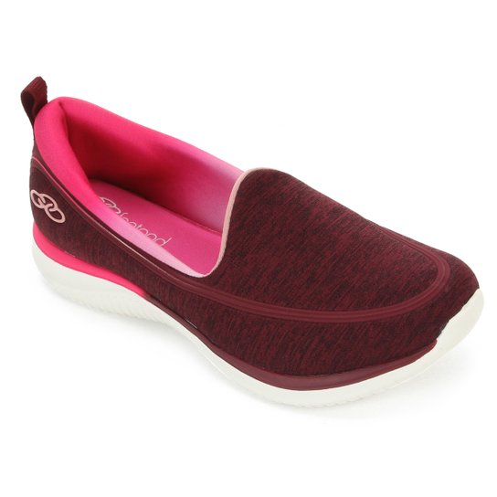 Tênis Olympikus Sunna Feminino - Vinho+Rosa Menor preço em Tênis Olympikus Sunna Feminino - Vinho+Rosa