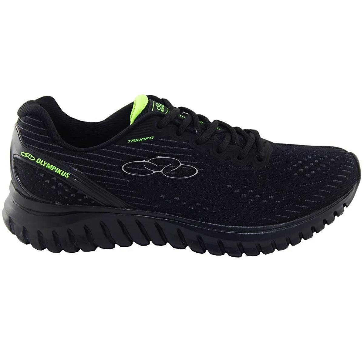 Tênis Olympikus Triunfo Masculino Preto/Green 40 - Preto+verde | Netshoes