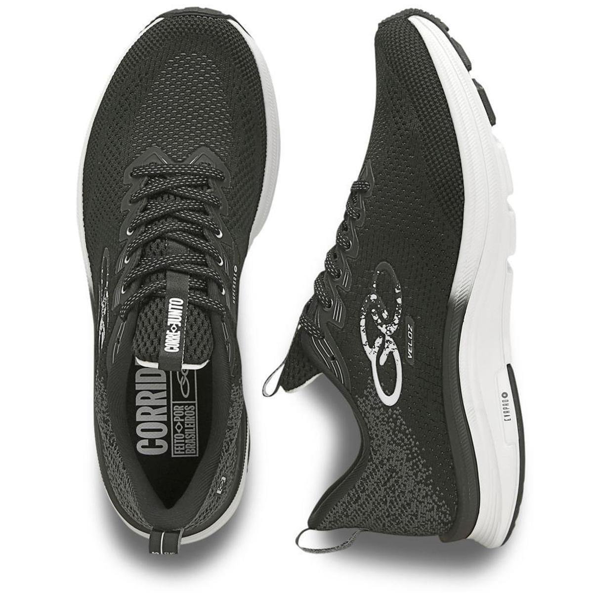 Tênis Olympikus Veloz - Preto+Branco | Netshoes