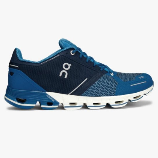 Tênis On Running Cloudflyer Masculino - Azul e Branco Menor preço em Tênis On Running Cloudflyer Masculino - Azul e Branco