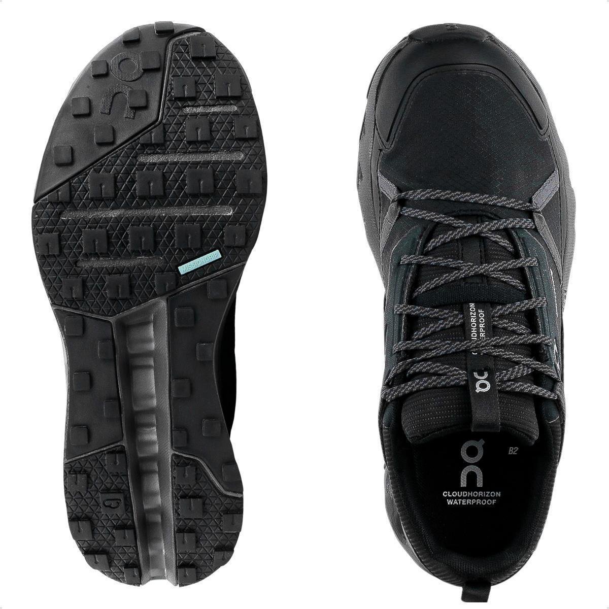 Tênis On Running Cloudhorizon Waterproof Feminino Preto+Grafite