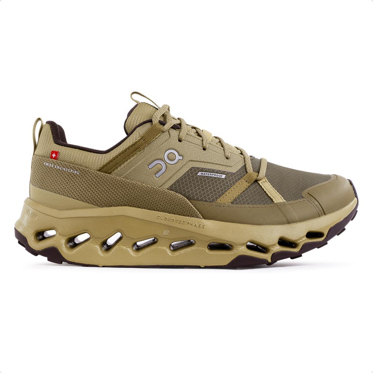Tênis On Running Cloudhorizon Waterproof Masculino - Verde+Marrom