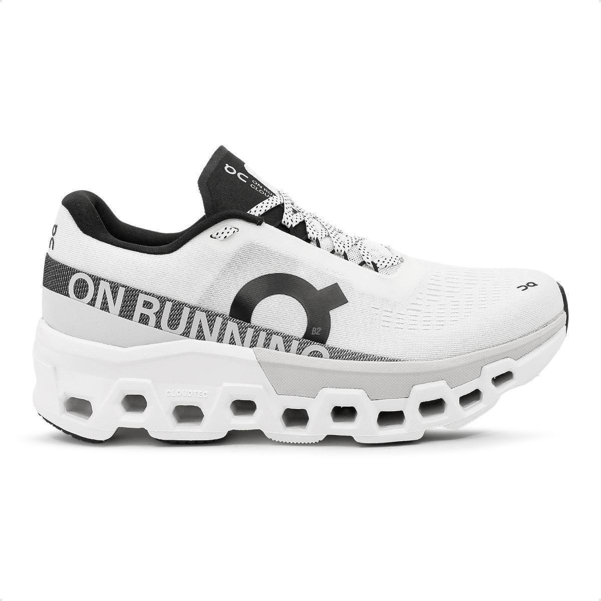 Tênis On Running Cloudmonster Masculino - Branco+Preto | Netshoes