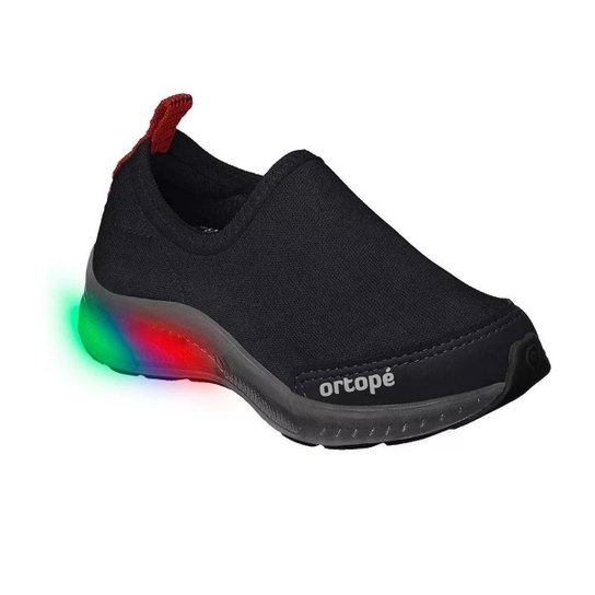 Tenis Ortope Calce Facil Preto com LED 21990059206 - Preto Menor preço em Tenis Ortope Calce Facil Preto com LED 21990059206 - Preto