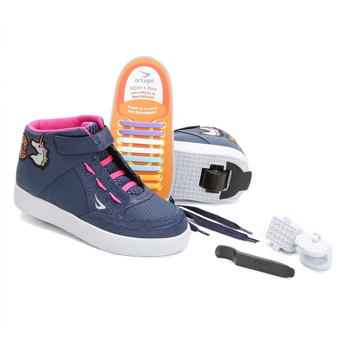 Cano Alto Tenis Do Unicornio Infantil TÊNIS BOTINHA INFANTIL CANO