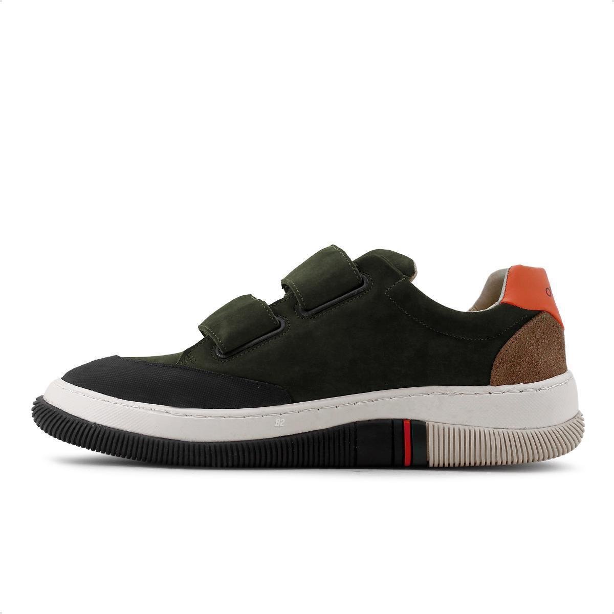Tênis Osklen Hybrid Contrast Masculino Verde Militar+Preto