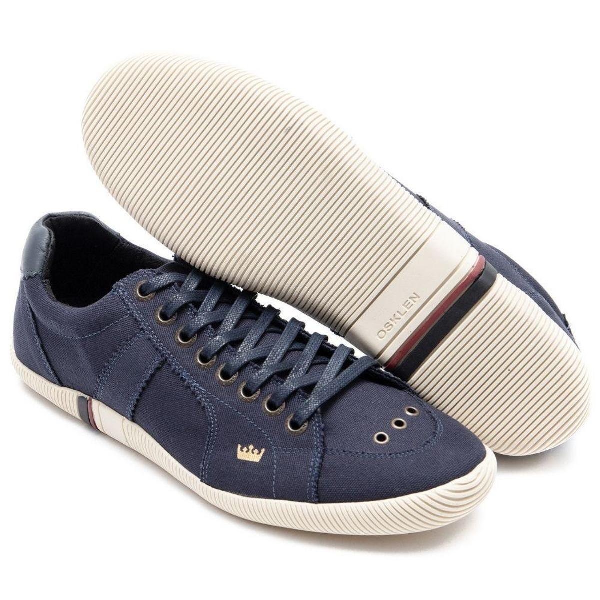 Tênis Osklen Riva Lona Lisa Masculino - Azul | Netshoes
