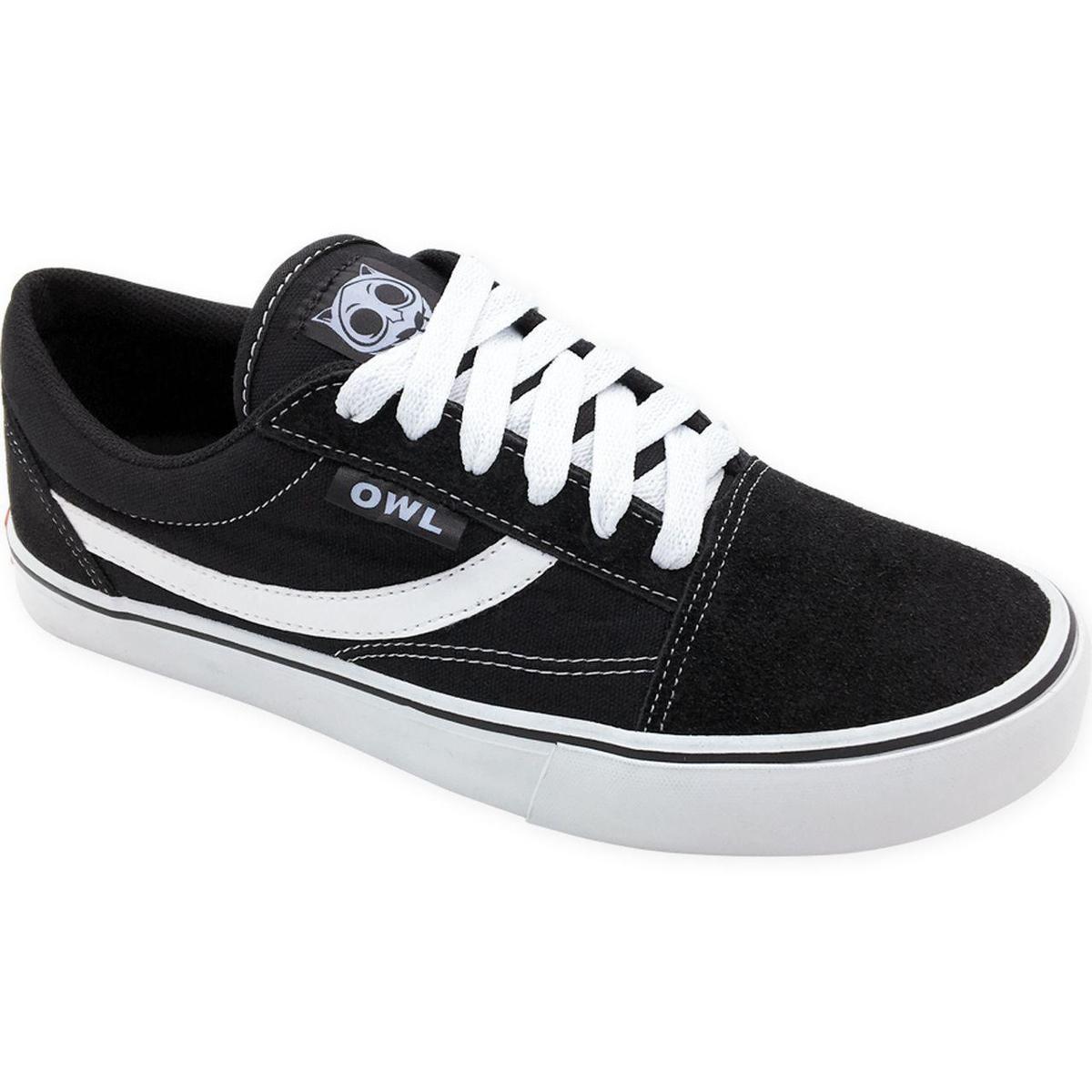 Tênis Owl Sports Old School Cano Baixo - Preto | Netshoes