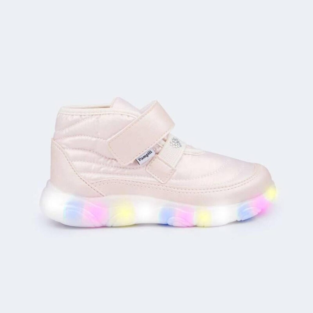 Tênis Pampili de Led Liz Luz Comfy - Infantil - Nude