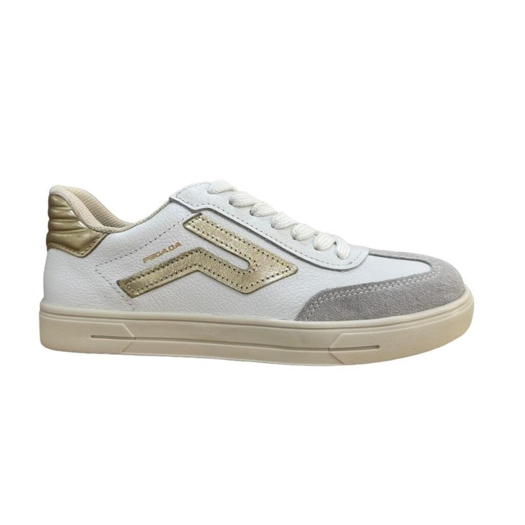 Tênis Pegada Feminino em Couro Branco 21115403