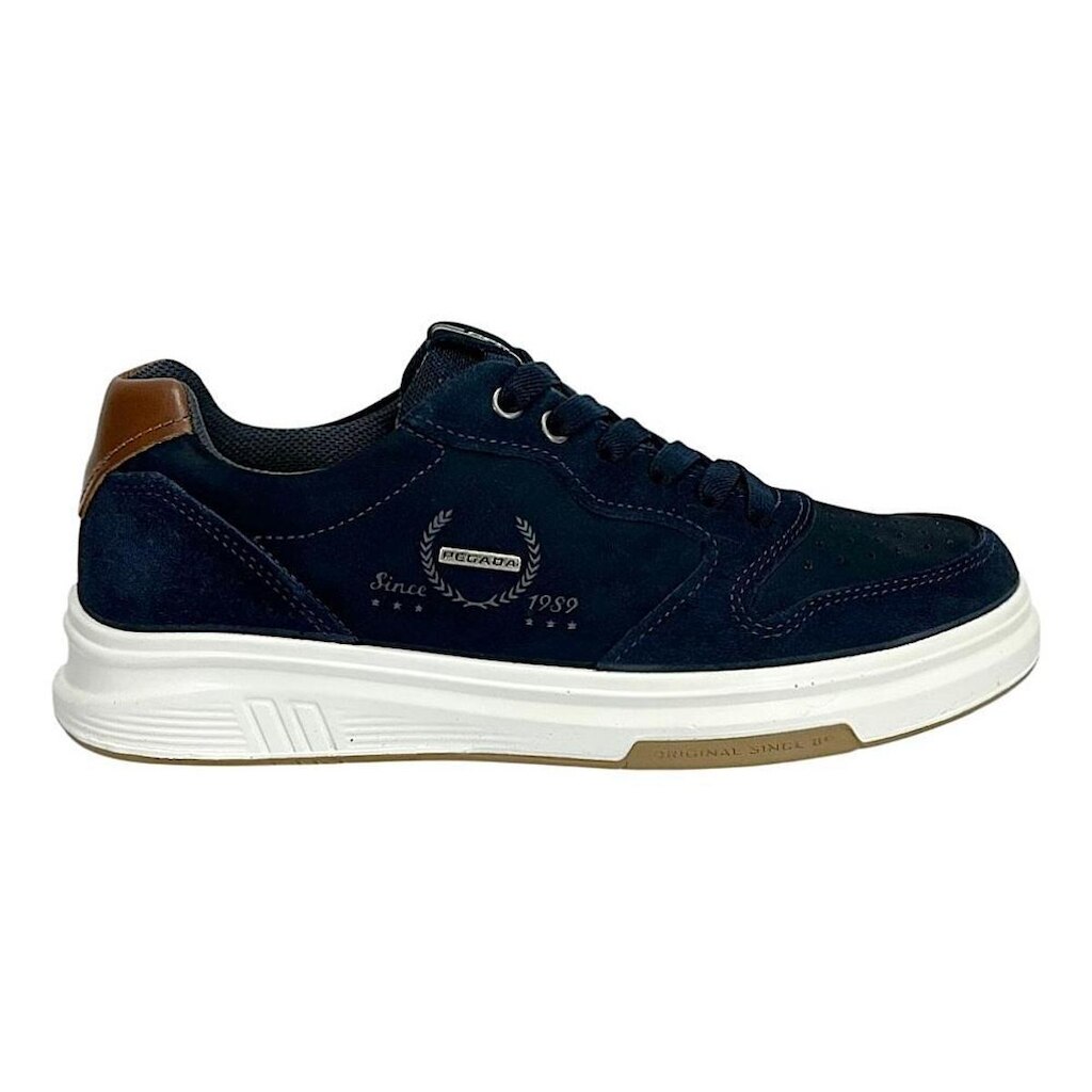 Tênis Pegada Trace Masculino Couro 112304 Marinho