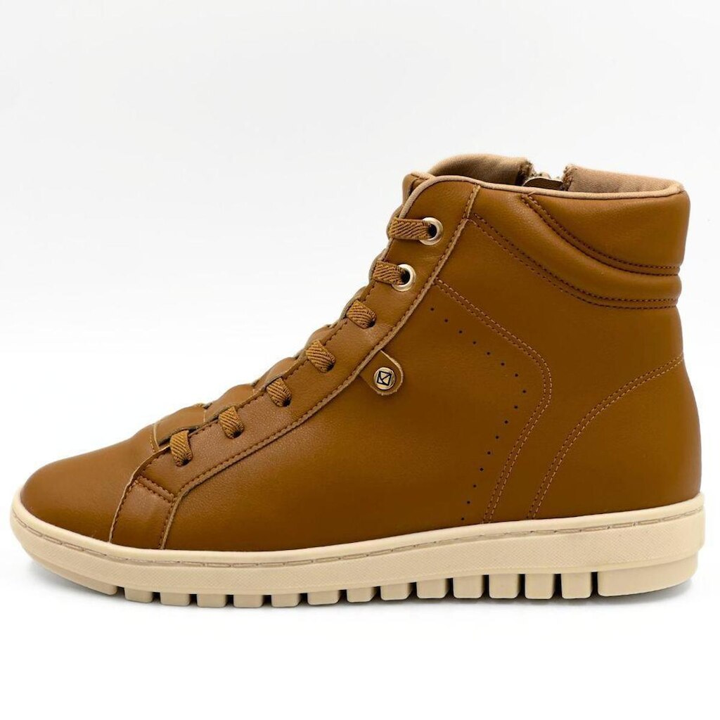 Tênis Piccadilly Casual Botinha com Cadarço Elástico Feminino