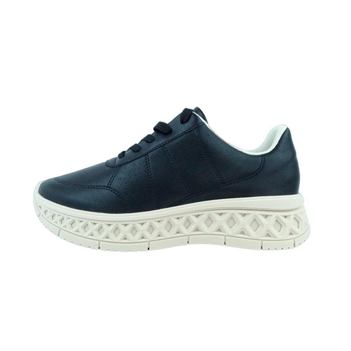 Tenis Piccadilly Esporao Anabela Medio 971006 Preto Netshoes