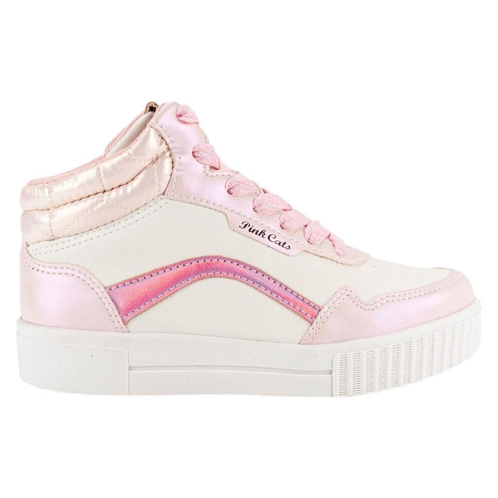 Tênis Pink Cats Cano Médio Juvenil