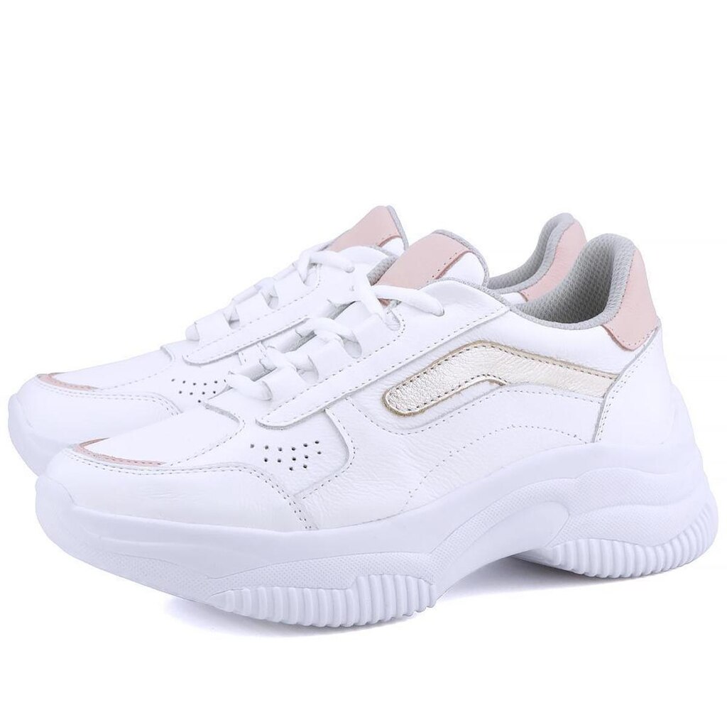 Tênis Plataforma Casual em Couro Mr. Gutt Branco