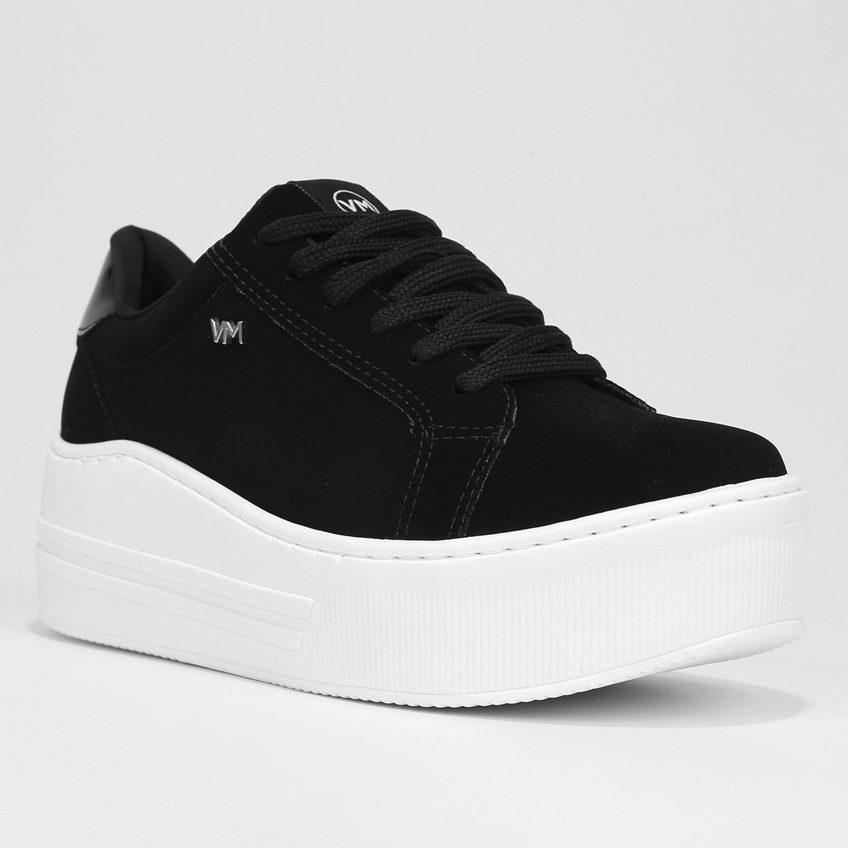 Tênis Plataforma Via Marte Casual Feminino Preto Netshoes