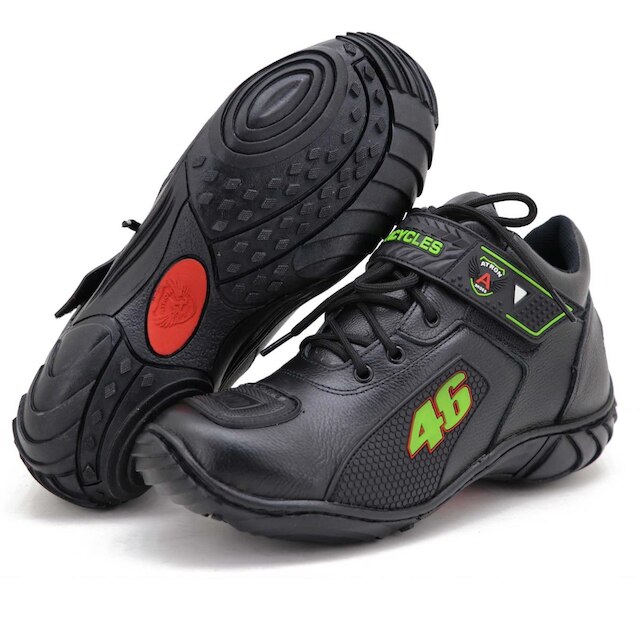 TENIS P/MOTOCICLISTA URBANO COURO 401 KM VERDE