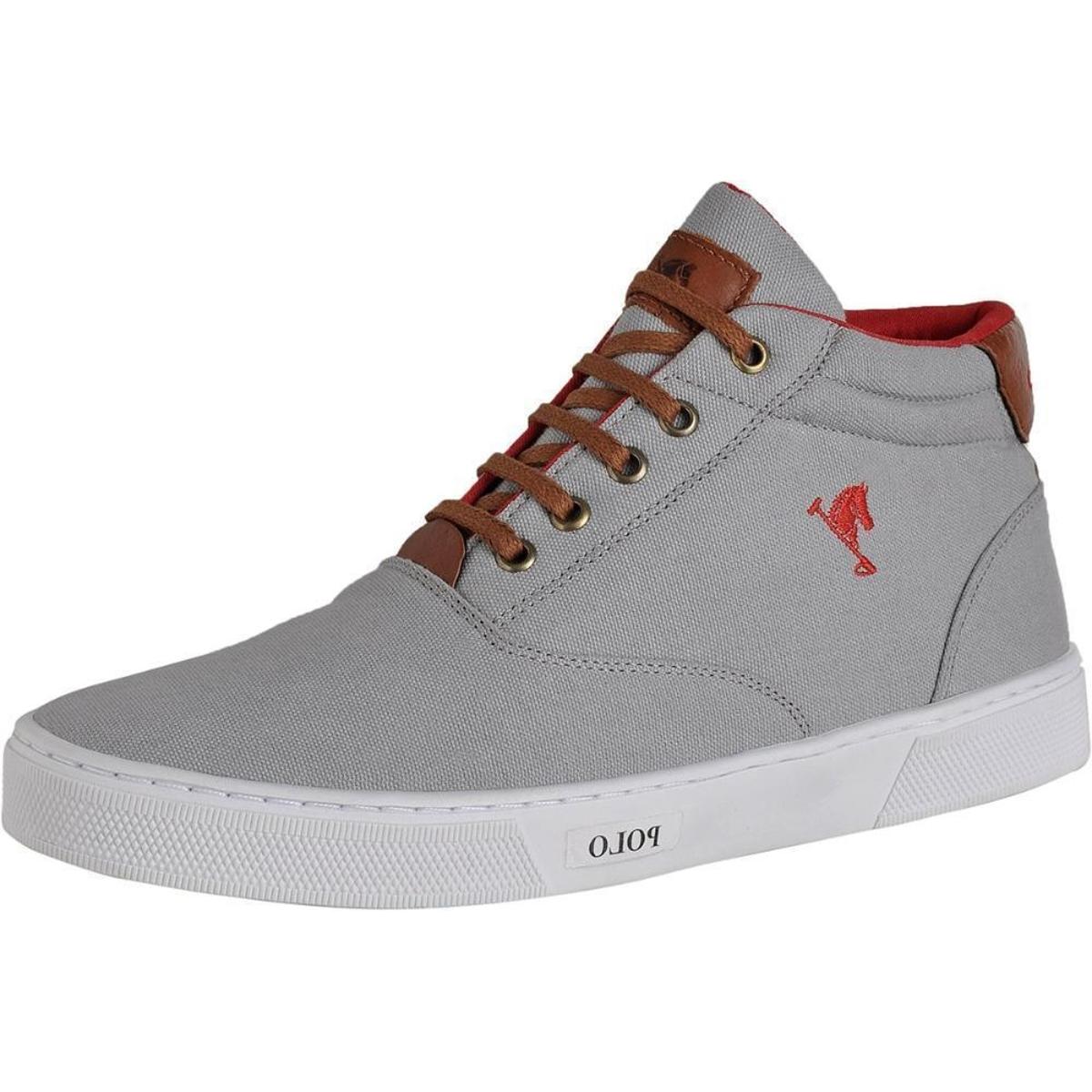 Tênis Masculino Polo Plus Cano Alto Solado Costurado + Boné Branco em  Promoção | Ofertas na Americanas