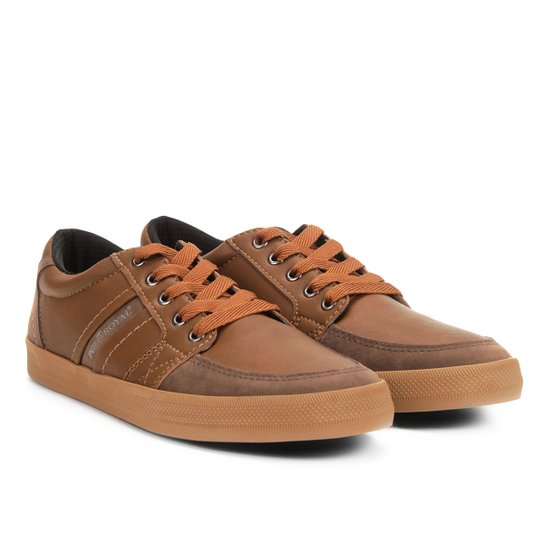 Tênis Polo Royal Masculino - Marrom Menor preço em Tênis Polo Royal Masculino - Marrom