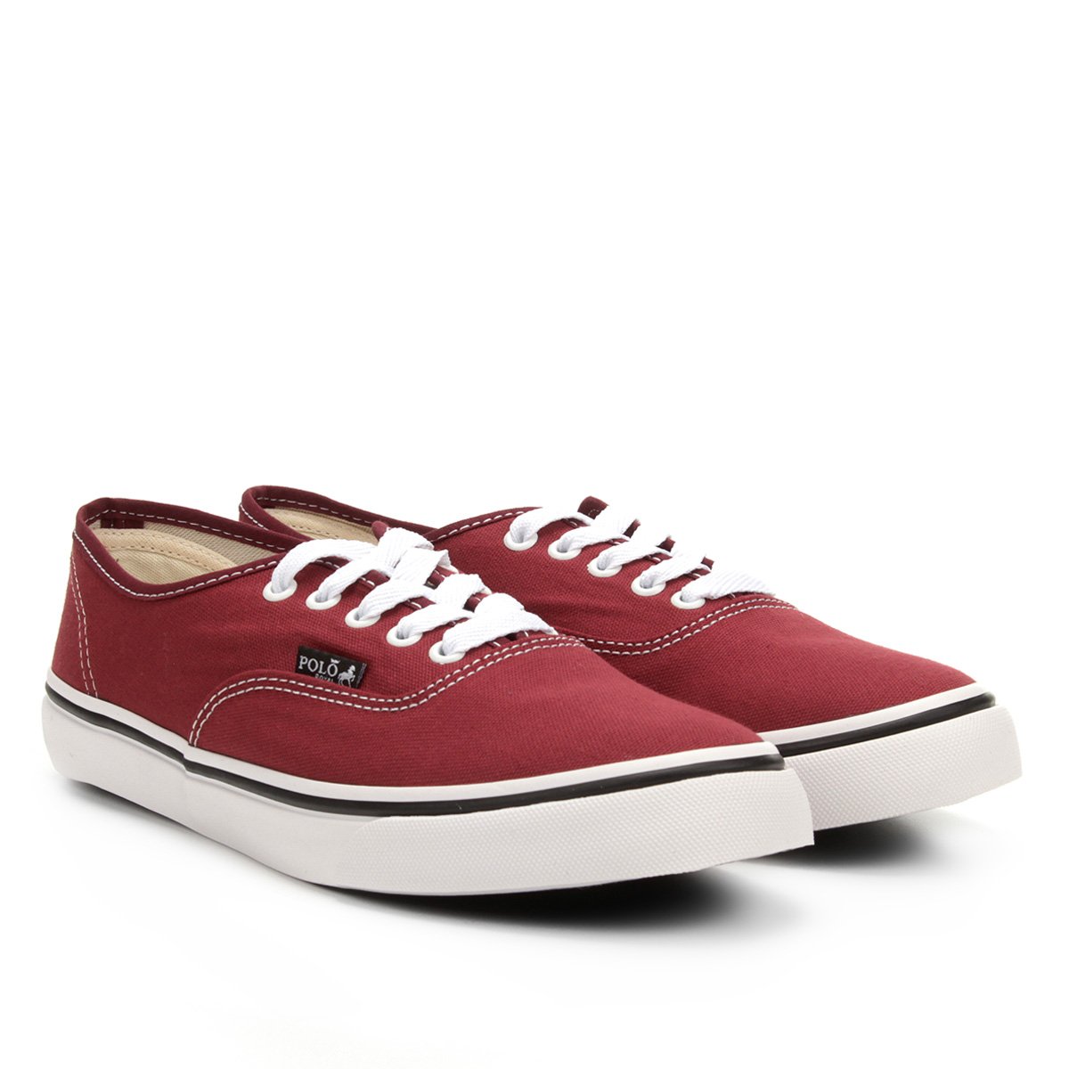 tenis polo masculino vinho