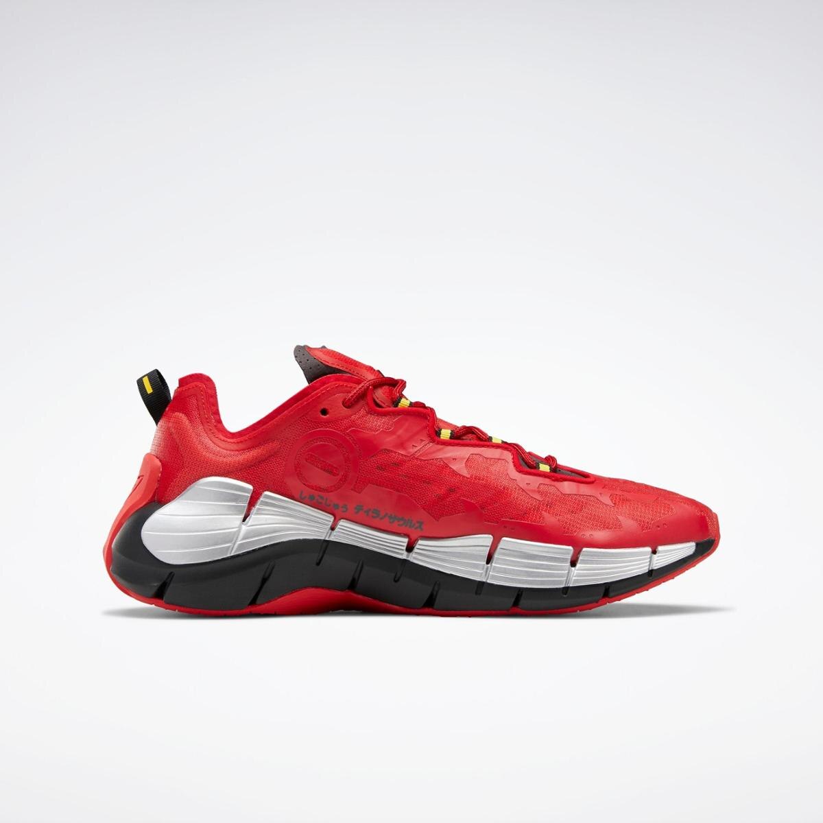 Tênis Power Rangers Zig Kinetica II Reebok - Vermelho+Prata 