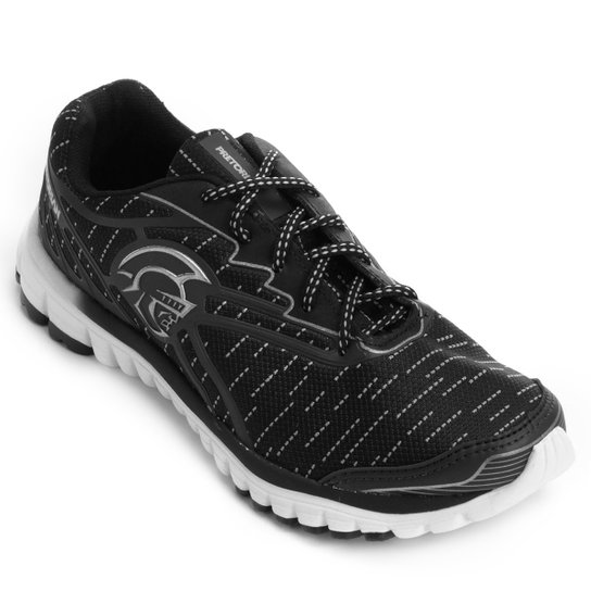 Tênis Pretorian Walk Masculino - Preto+Prata