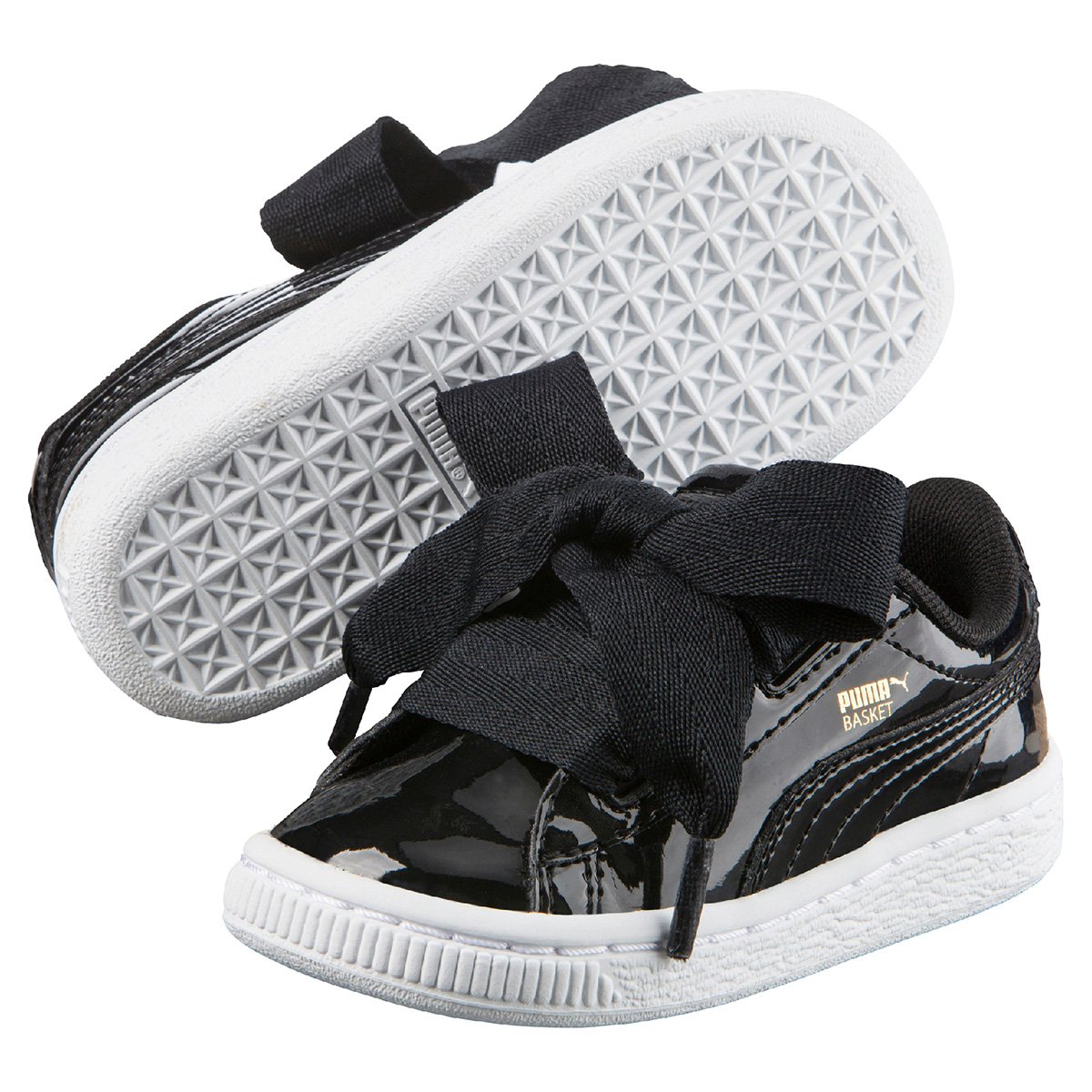 tênis puma basket heart glam preto