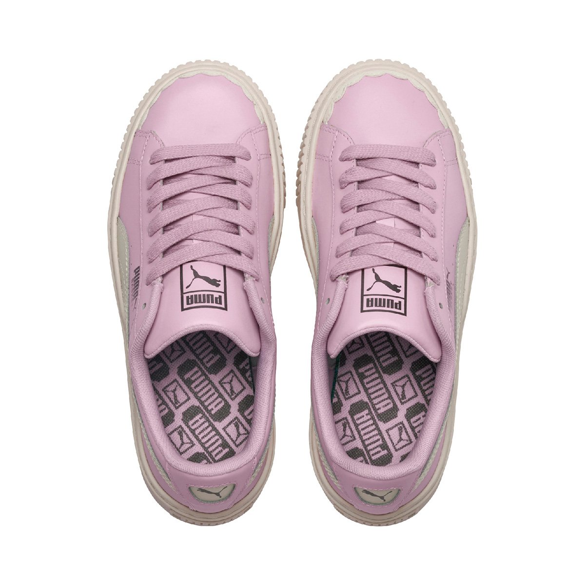 tênis puma basket platform scallop feminino