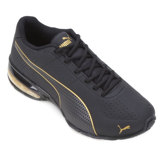 Tênis Puma Cell Surin 2 Pro BDP Masculino - Preto+Dourado Menor preço em Tênis Puma Cell Surin 2 Pro BDP Masculino - Preto+Dourado
