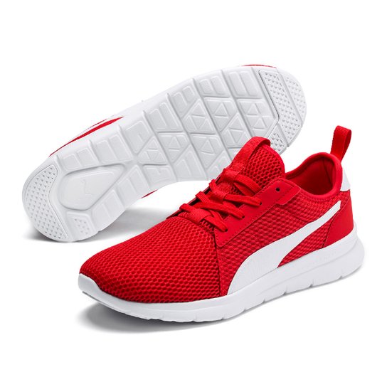 Tênis Puma Flex Fresh - Vermelho+Branco Menor preço em Tênis Puma Flex Fresh - Vermelho+Branco