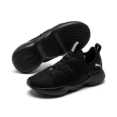 tenis puma feminino dourado