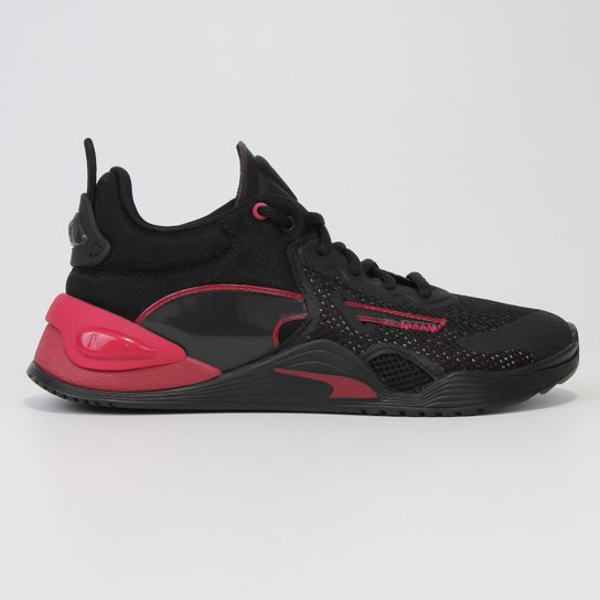 Tênis Puma Fuse Feminino - Preto+Vermelho Menor preço em Tênis Puma Fuse Feminino - Preto+Vermelho