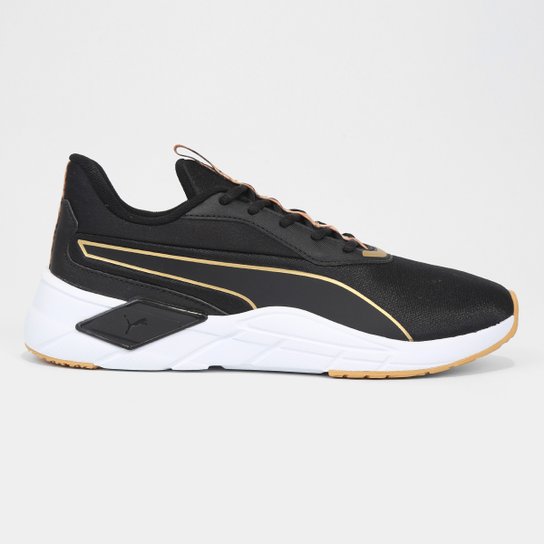 Tênis Puma Lex Safari Glam Feminino - Preto+Dourado Menor preço em Tênis Puma Lex Safari Glam Feminino - Preto+Dourado