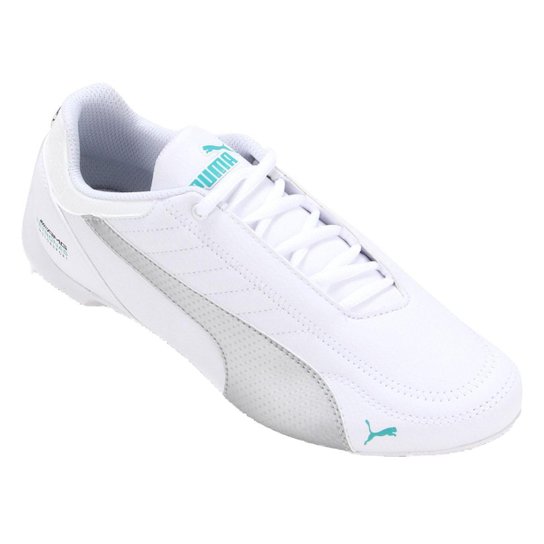 Tênis Puma MAPM Future Kart Cat Masculino - Branco e Prata - Branco+prata Menor preço em Tênis Puma MAPM Future Kart Cat Masculino - Branco e Prata - Branco+prata