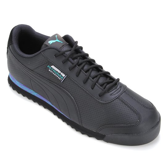 Tênis Puma MAPM Roma - Preto+verde Menor preço em Tênis Puma MAPM Roma - Preto+verde