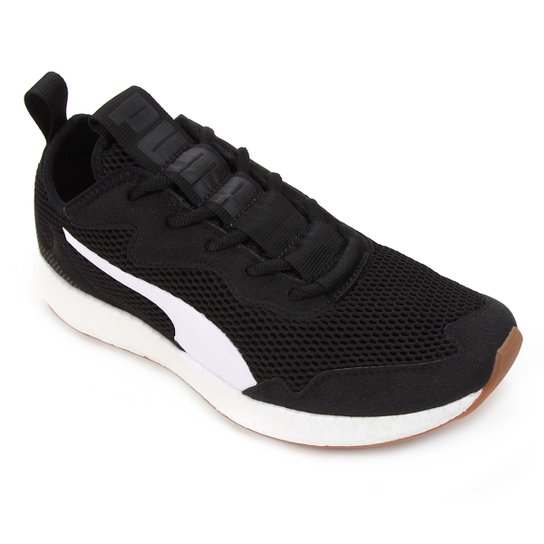 Tênis Puma NRGY Neko Skim BDP Masculino - Preto e Branco Menor preço em Tênis Puma NRGY Neko Skim BDP Masculino - Preto e Branco