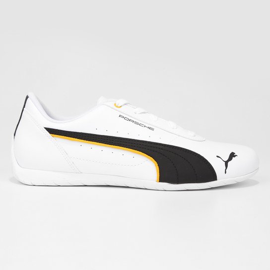 Tênis Puma Porsche Neo Cat - Branco+Preto Menor preço em Tênis Puma Porsche Neo Cat - Branco+Preto