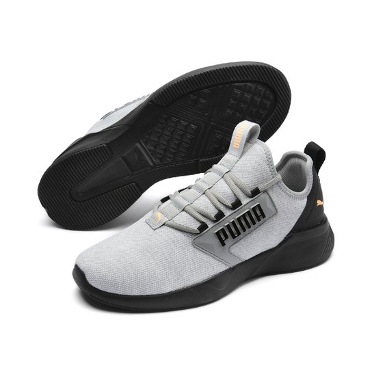 Tênis Puma Retaliate Knit Masculino Cinza+Branco Netshoes