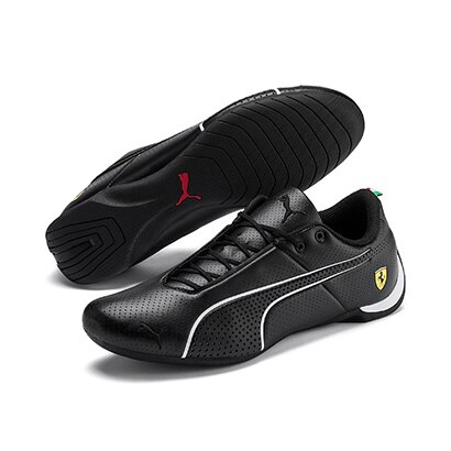 PUMA Ferrari コラボ フラットシューズ ブラック Tênis Puma Scuderia Ferrari Future Cat Ultra - Preto+Branco | Netshoes