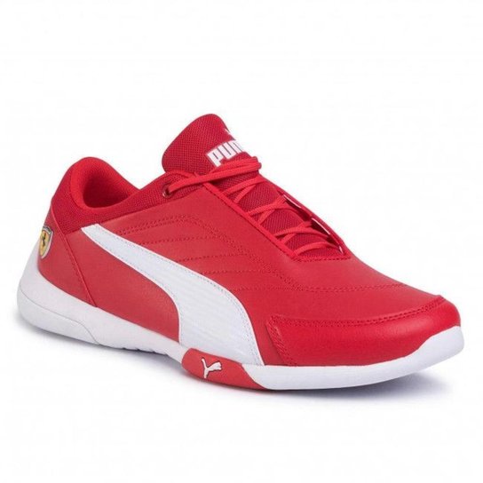 Tênis Puma SF Kart Cat III Feminino - Vermelho+Branco Menor preço em Tênis Puma SF Kart Cat III Feminino - Vermelho+Branco