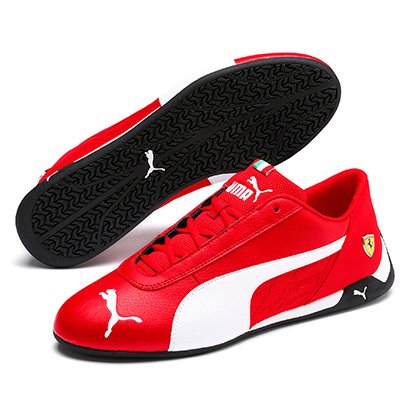 tênis puma scuderia ferrari future kart cat masculino vermelho