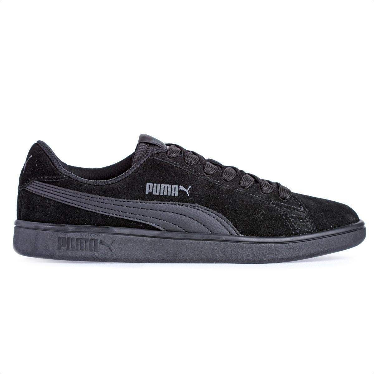 Tênis Puma Smash V2 WNS BDP Preto e Cinza - Unissex Menor preço em Tênis Puma Smash V2 WNS BDP Preto e Cinza - Unissex