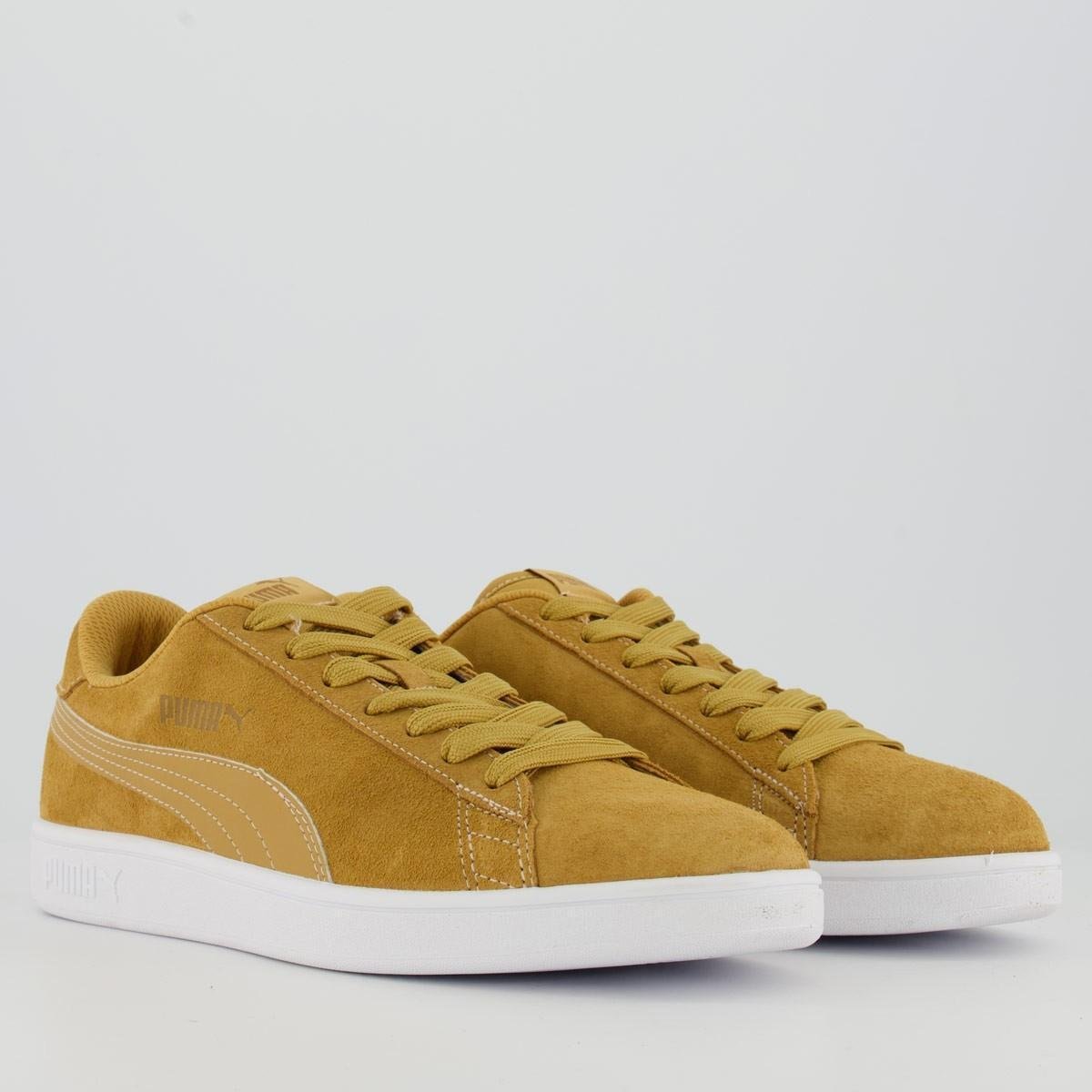 tênis puma smash v2 amarelo