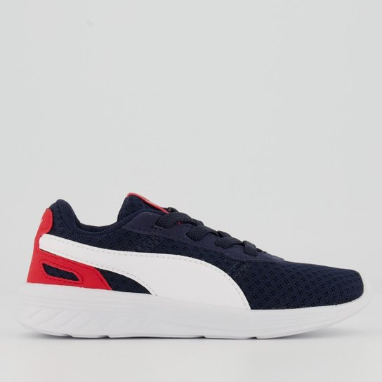 Tênis Puma ST Activate AC Infantil Marinho e Branco - Azul Menor preço em Tênis Puma ST Activate AC Infantil Marinho e Branco - Azul