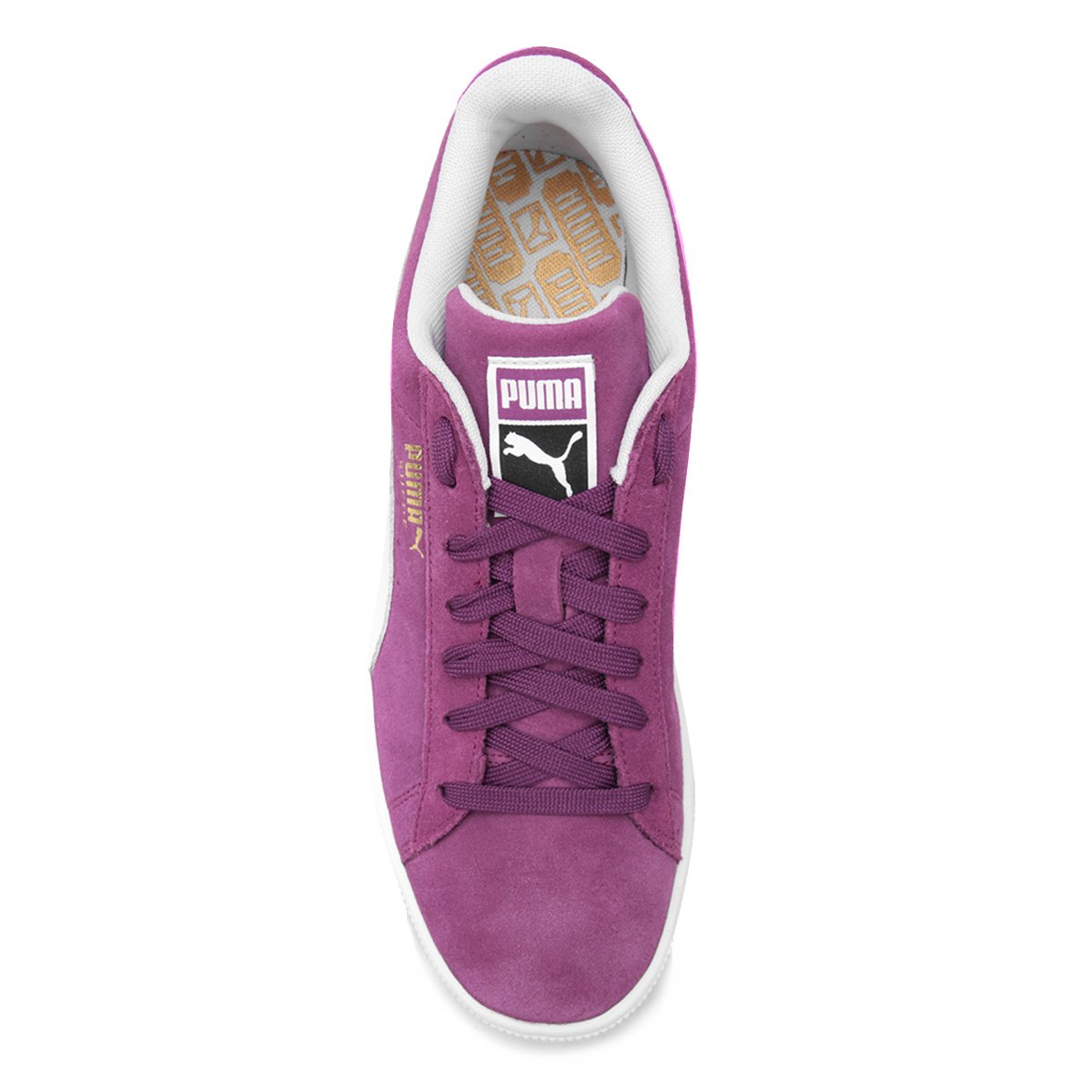 puma suede preto e roxo