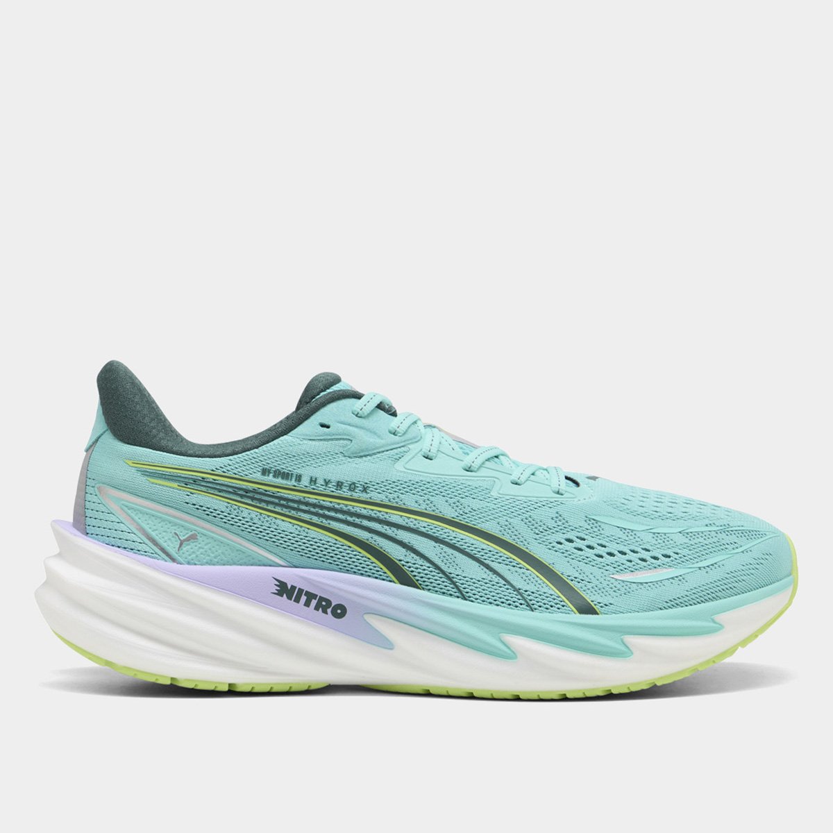 Tenis Puma Velocity Nitro 5 X Hyrox Masculino Verde Claro