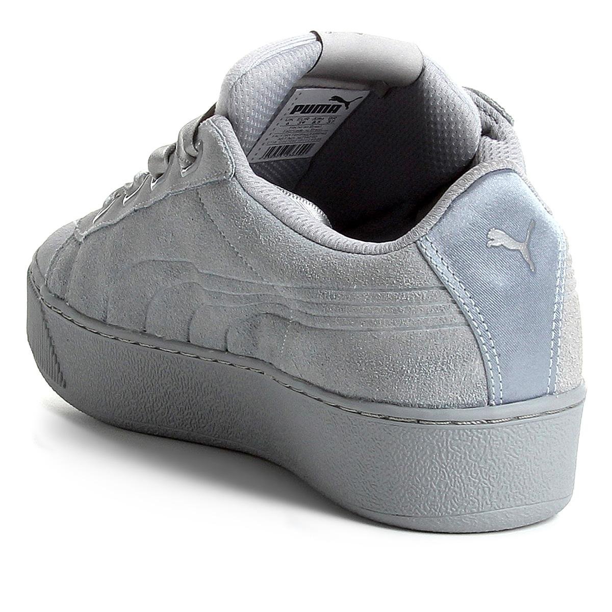 tênis puma vikky platform ribbon feminino branco